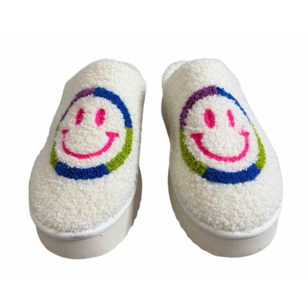 MIA Icicle Slip-On‎ Cozy Shearling Platform Slippers Size 9 NEW